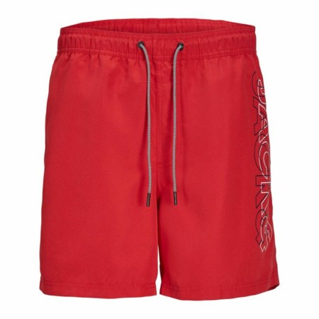 Bañador Infantil Jack & Jones Double Logo Ly Sn Mni Rojo