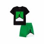 Conjunto Deportivo para Niños Jordan Jumpman Ft Short Negro Verde 2 Piezas