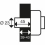 Verrouillage Yale YV25BT-45/SC Acier Rond Portes Ø 23 mm