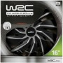 Enjoliveur WRC WRC 4 Turbo Gris Argenté Noir mat 16" 4 Pièces