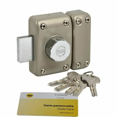 Cerrojo de seguridad Yale YV26BT-40 Beige Metal Ø 23 mm