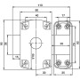 Verrouillage Yale YV10DE -45/SC Métal Portes Ø 23 mm