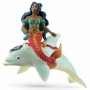 Set de Animales Salvajes Schleich Isabelle on Dolphin