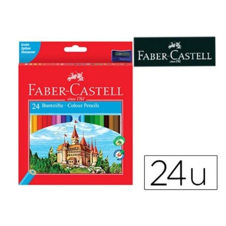 Crayons de couleur Faber-Castell 120124 Multicouleur 24 Pièces (24 Pièces)