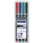 Marqueur permanent Staedtler 317 WP4 (4 Unités)