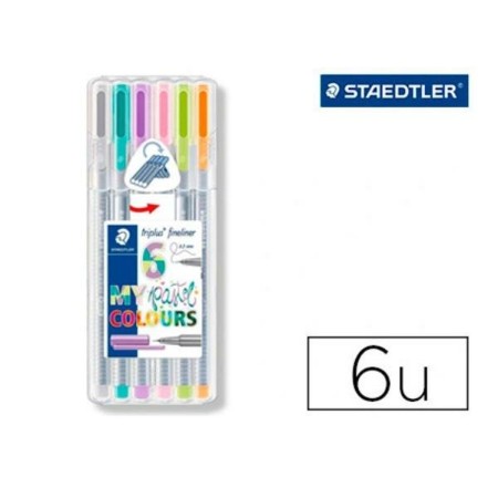 Ensemble de Marqueurs Staedtler 334 SB6CS1 (6 Unités)