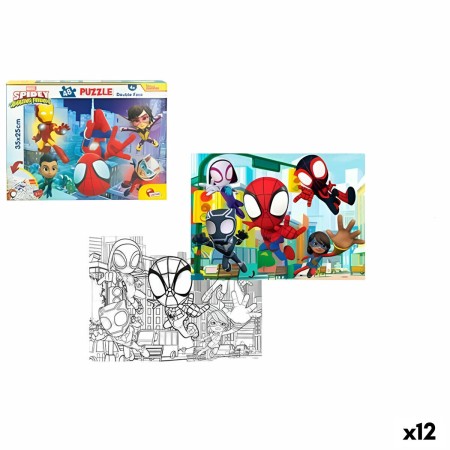 Puzzle Spidey 35 x 25 cm Double face 48 Pièces (12 Unités)
