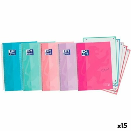 Cahier Oxford Ebook 5 Touch Multicouleur A4+ 120 Volets (15 Unités)