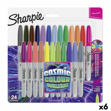 Set de Marcadores Sharpie Cosmic Colour Multicolor (6 Unidades)