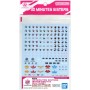 Adhesivo para acabados Bandai WATER DECALS MULTIUSE GUN63713 Pegatinas