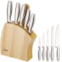 Ensemble de couteaux de cuisine et support Feel Maestro MR-1411 Bois