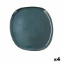 Assiette plate Bidasoa Ikonic Céramique Bleu (26,5 x 25,7 x 1,5 cm) (Pack 4x)