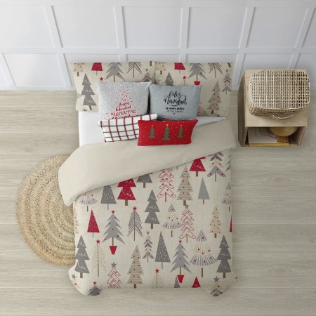 Housse de Couette Decolores Merry Christmas 31 Multicouleur 200 x 200 cm