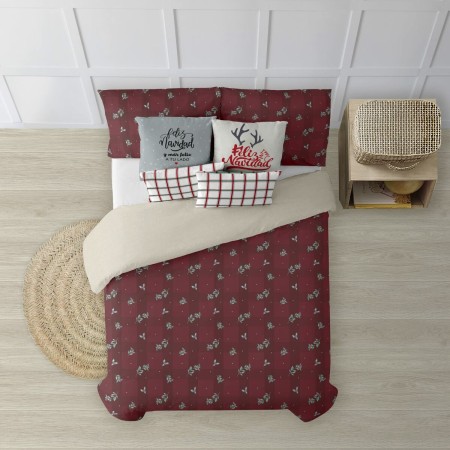 Housse de Couette Decolores Red Christmas 1 Multicouleur 140 x 200 cm