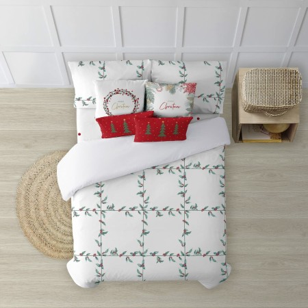 Housse de Couette Decolores White Christmas 1 Multicouleur 140 x 200 cm