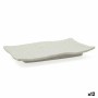 Assiette plate Bidasoa Ikonic Rectangulaire Gris Plastique (20,7 x 13 x 2 cm) (Pack 12x)