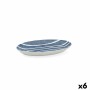 Plateau apéritif Bidasoa Blue Moon Céramique Multicouleur (18,5 x 11,6 cm) (Pack 6x)