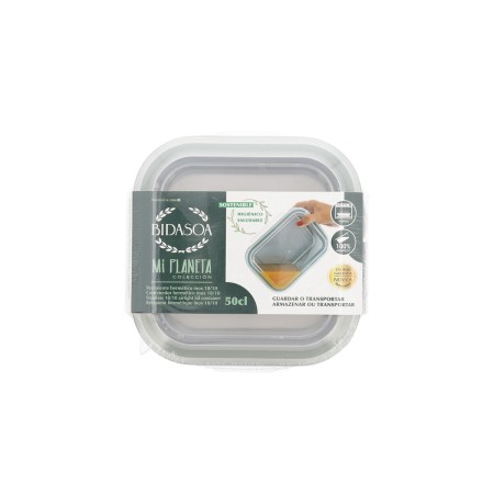 Boîte à lunch Bidasoa Miplaneta 0,5 L Métal Vert (Pack 6x)