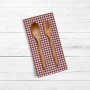 Ensemble de Chiffons Belum Bordeaux 45 x 70 cm Carreaux