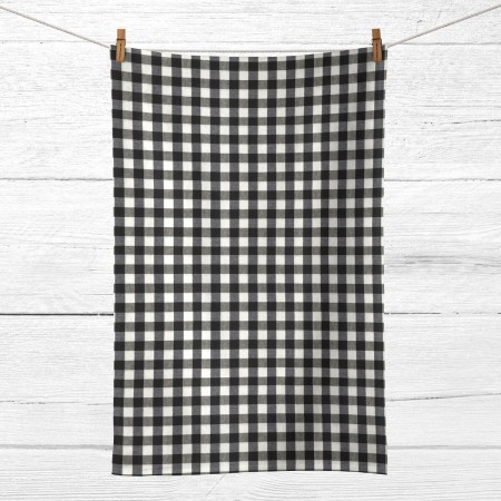 Ensemble de Chiffons Belum Noir 45 x 70 cm Carreaux