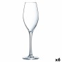 Coupe de champagne Éclat Emotions Transparent verre (24 cl) (Pack 6x)