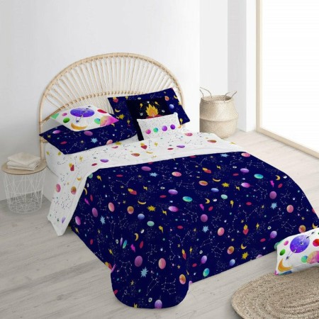 Housse de Couette Decolores Cosmos Multicouleur 240 x 220 cm