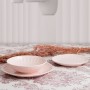 Assietes Bidasoa ROMANTIC Céramique Rose (18 Pièces)