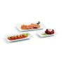 Assiette Quid Gastro Fun Petit Céramique Blanc (16,5 x 9,5 x 2 cm) (Pack 6x)