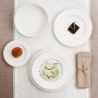 Assiette plate Ariane Céramique Blanc