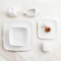 Assiette Ariane Céramique Blanc (15 cm)