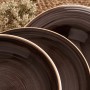 Assiette plate Ariane Céramique Marron (Ø 21 cm)