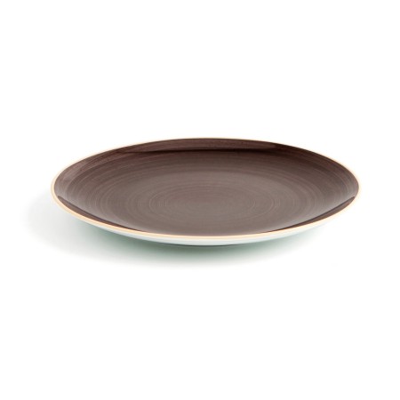 Assiette plate Ariane Céramique Marron (24 cm)