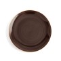 Assiette plate Ariane Céramique Marron (24 cm)