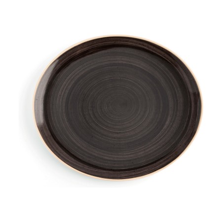 Assiette plate Ariane Céramique Marron