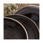 Assiette plate Ariane Céramique Marron