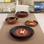 Assiette plate Ariane Céramique Bicolore (Ø 18 cm)
