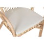 Conjunto de Mesa con 2 Sillas Home ESPRIT Blanco Natural 50 x 50 x 50 cm