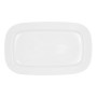 Plat à Gratin Bidasoa Glacial Céramique Blanc (36 x 21 cm) (Pack 3x)