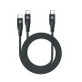 Câble USB-C Celly USBC2USBCBK Noir 1,3 m