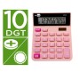 Calculatrice Liderpapel XF23 Rose Plastique