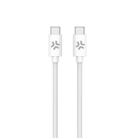 Cable USB-C Celly USBCUSBCCOTTWH Blanco 1,5 m
