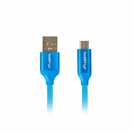 Cable USB a micro USB Lanberg CA-USBM-20CU-0018-BL Azul 1,8 m