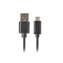 Cable USB A a USB C Lanberg CA-USBO-20CU-0010-BK 1 m Negro