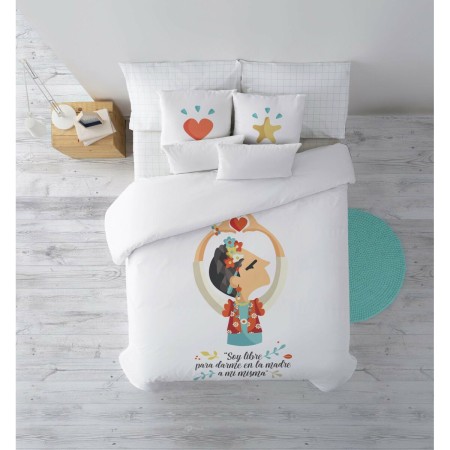 Housse de Couette Decolores Frida Multicouleur 220 x 220 cm