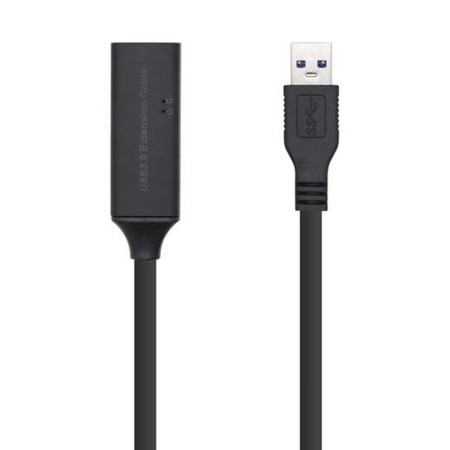 Adaptateur USB Aisens A105-0408 10 m Noir USB 3.0