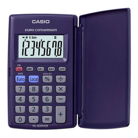 Calculatrice Casio HL-820VER Bleu De poche