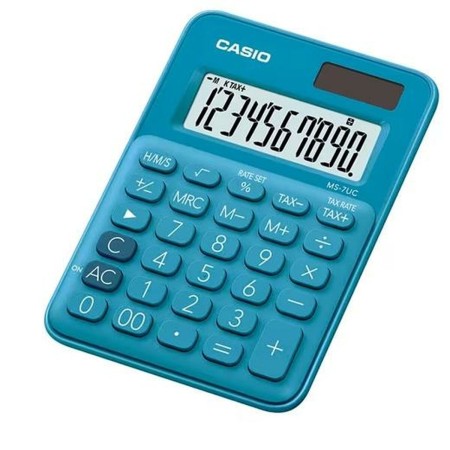 Calculatrice Casio MS-7UC Bleu Plastique