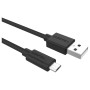 Câble USB DURACELL USB5023A 2 m Noir (1 Unité)