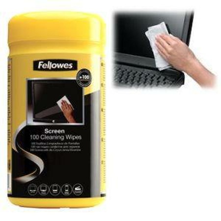 Toallita Limpiadora Fellowes 9970330 Dispensador Pantalla 100 Piezas