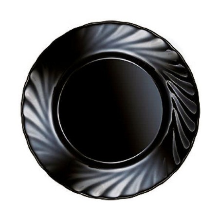 Assiette plate Luminarc Noir verre (Ø 19,5 cm)